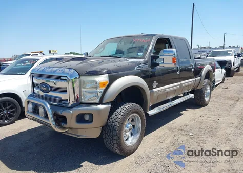 2013 Ford F-250 Lariat из США, поврежденный, VIN 1FT7W2BT6DEB59811